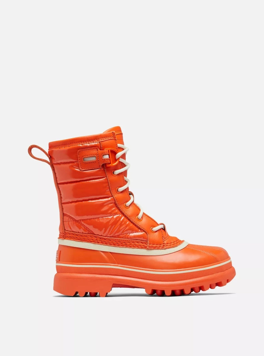 Orange winter boots best sale