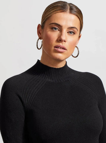 Funnel Neck Sweater [Black-1481O]