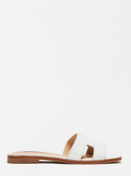 Hadyn Steve Madden Leather Sandal [White-HADY01S1]