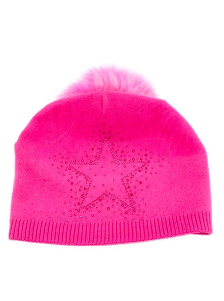 Knitted Hat [Hot Pink-HTAN36]
