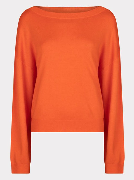 Sweater Boxy Knit [Orange-F2307538]