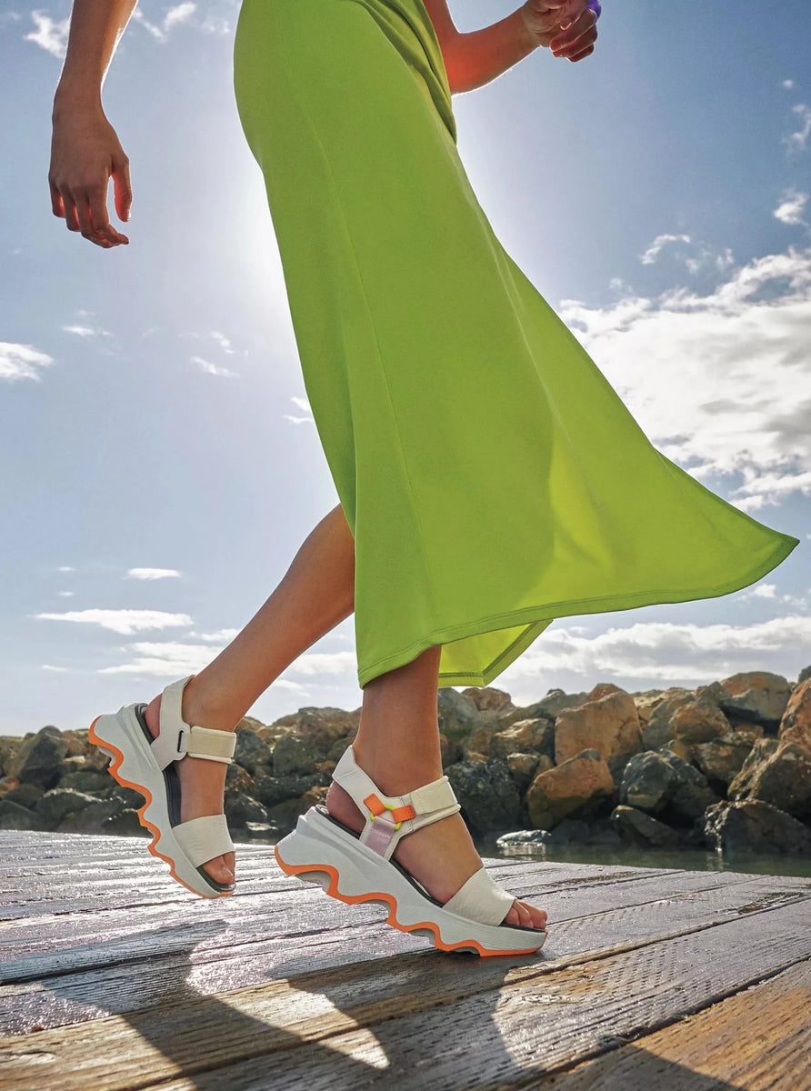 Kinetic Impact Y-Strap High Sandal [Sea Salt/Koi] Ooh La La Boutique