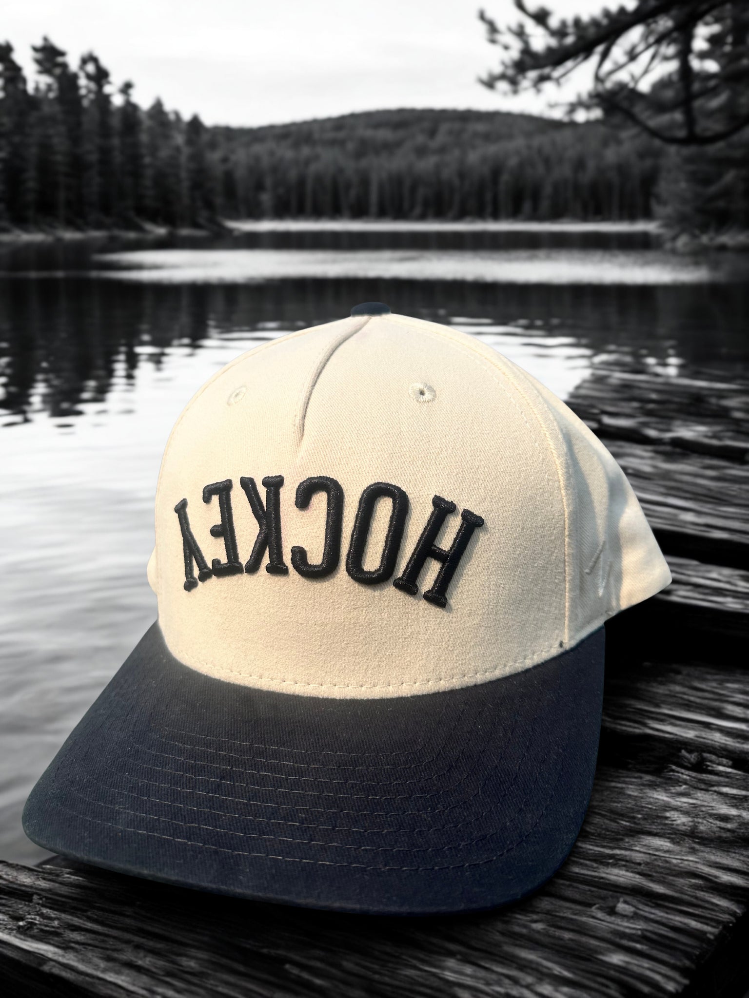 Backwards Hockey Hat [Black]