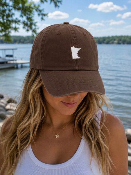 Small MN State Shape Hat [Coffee]