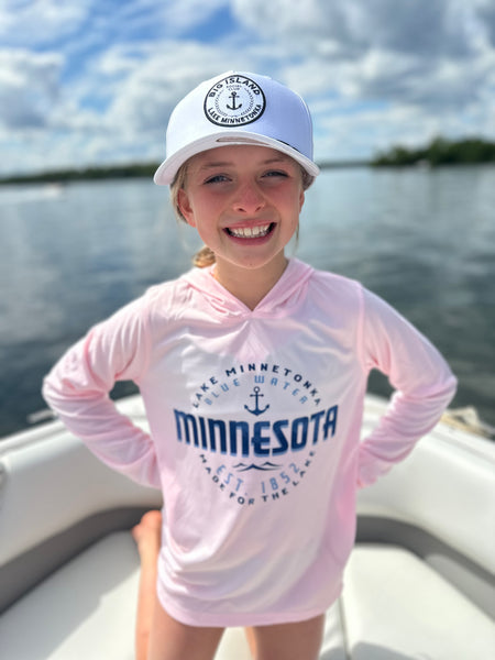 Youth Lake Minnetonka Solar Hoodie [Pink Blossom]
