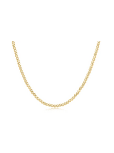 15" Choker Classic Gold 3MM Bead [N15CLG3]