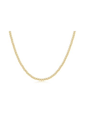 15" Choker Classic Gold 3MM Bead [N15CLG3]