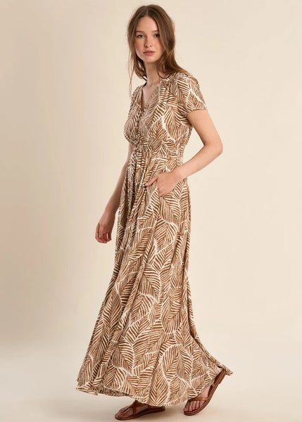 Woven Dress [Camel]