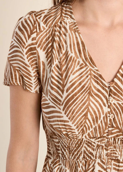 Woven Dress [Camel]