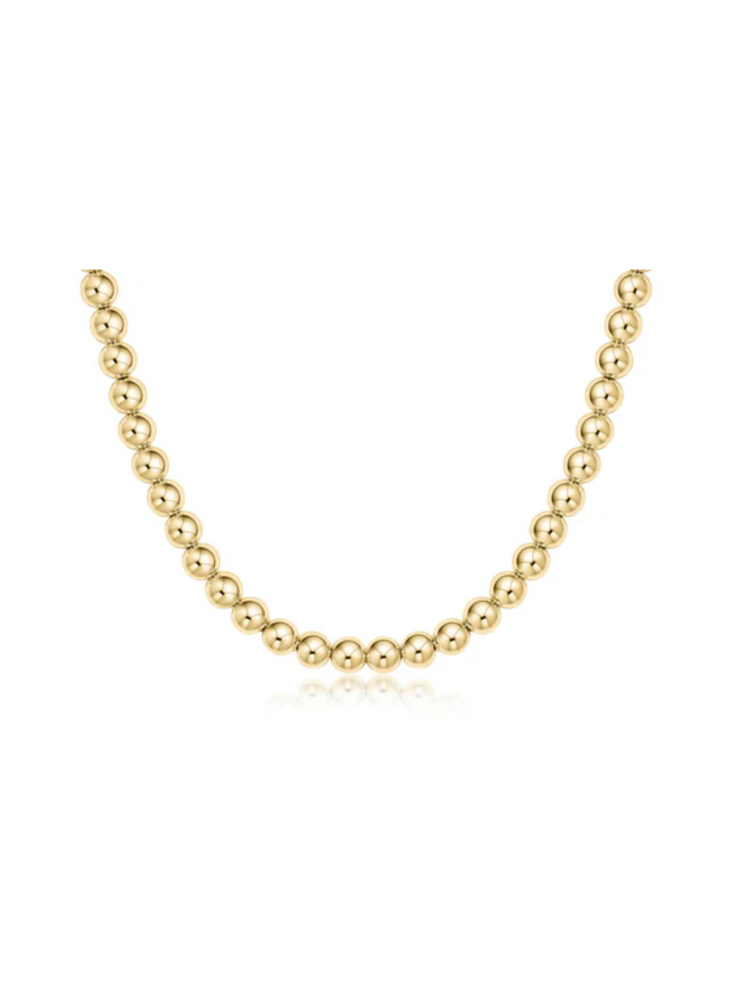 17" Choker Classic Gold 6MM Bead [N17CLG6]