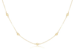 17" Choker Simplicity Chain Gold-Classic 6mm Gold Necklace [N17SIG6]