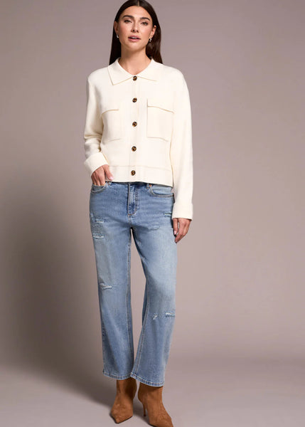 Long Sleeve Sweater Cardigan [Moonstone-1930O]