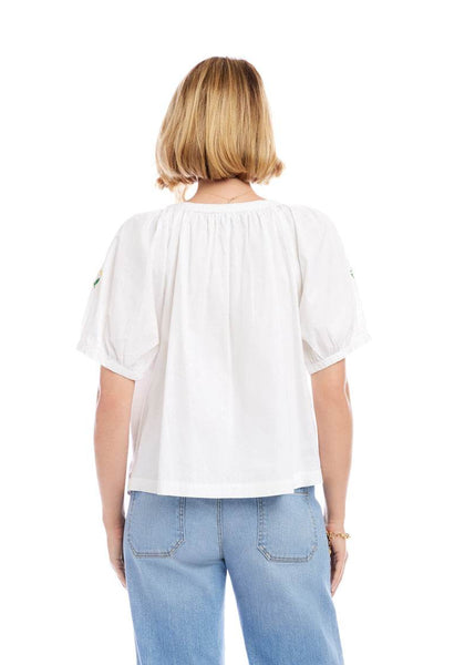 Emb Peasant Top [OWH-1L70214]