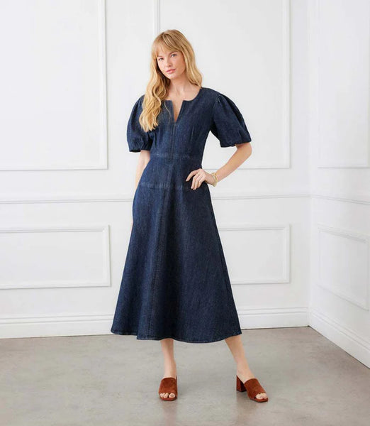 PF SLV MD Dress [DEN-1L78700]