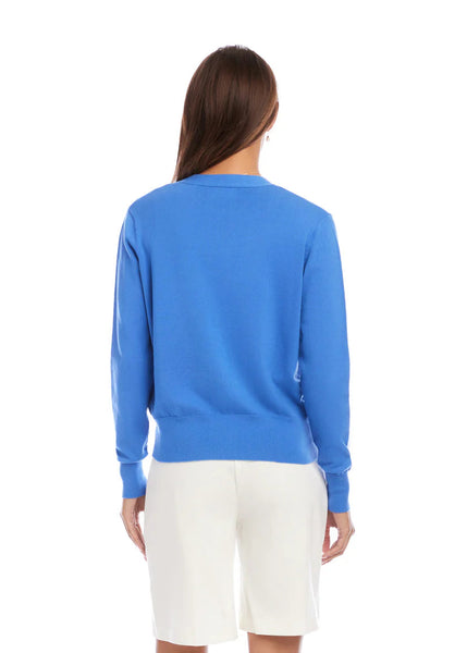 Cardigan Sweater [Blue-1L89438]