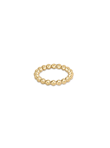 Classic Gold 3MM Bead Ring Size 8 [RCLBELG3G8]