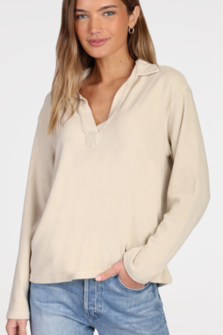 Riley Popover Top [Beach-E1W88FFK]