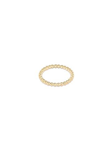 Classic Gold 2MM Bead Ring Size 8 [RCLBE2G8]