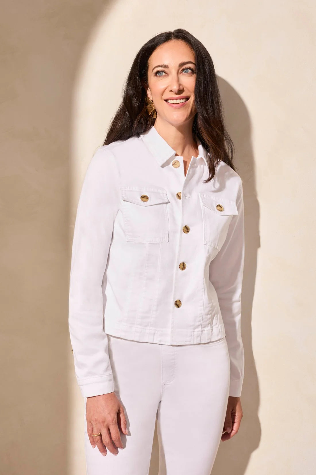 Button Front Jacket [White-2019O]
