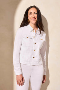 Button Front Jacket [White-2019O]