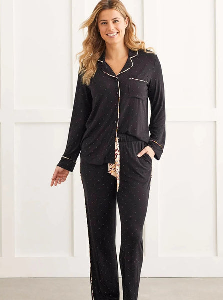 2 PCS Pajama Set [Black Dot-5327O]