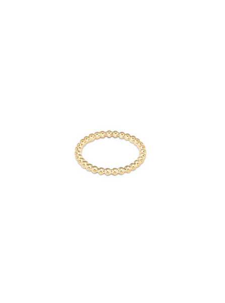 Classic Gold 2MM Bead Ring Size 7 [RCLBE2G7]