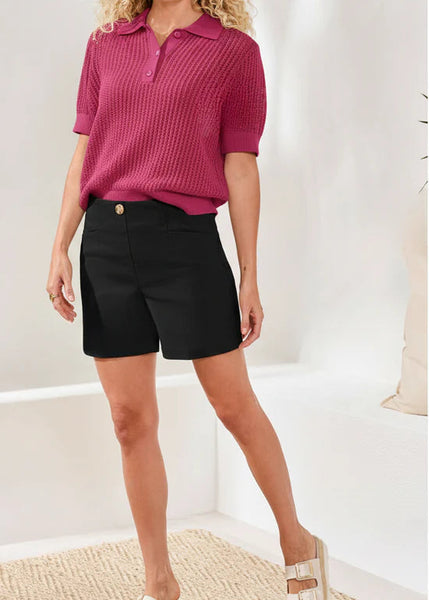 Flatten It Pull On Short [Black-3015O]