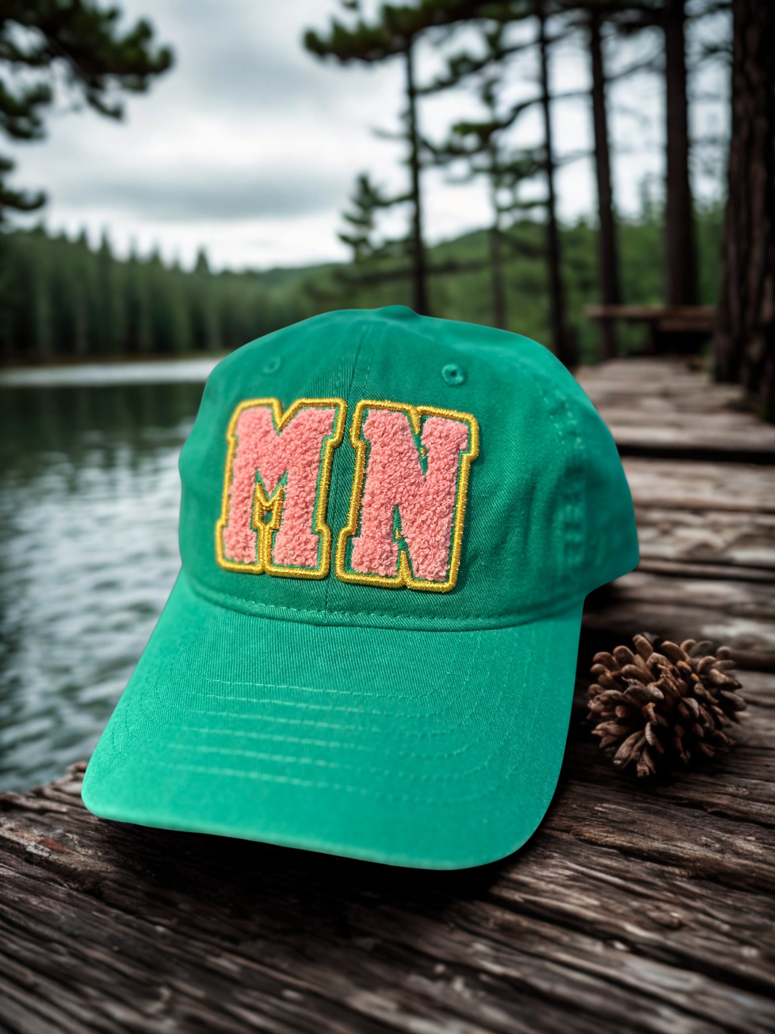 MN Patch Hat [Green/Pink]