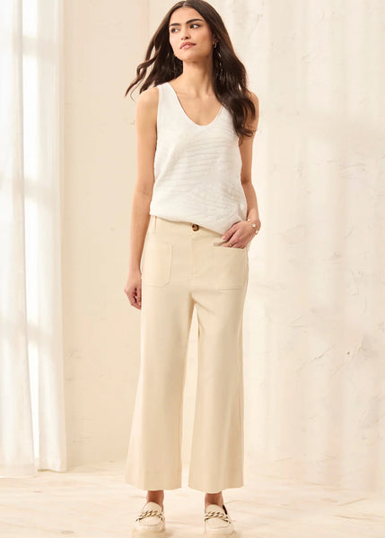 Fly Front Highrise Capri [Canvas-3091O]