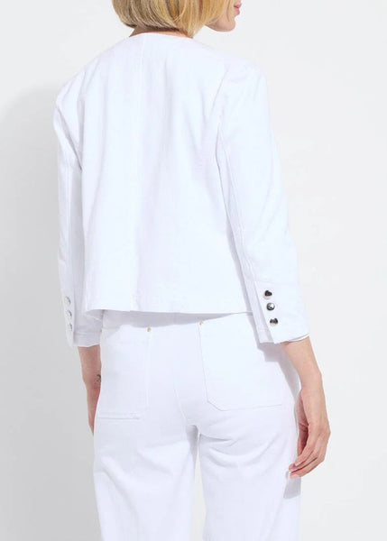 Arbor Embroidered Denim Jacket [White-24-3489-M9]