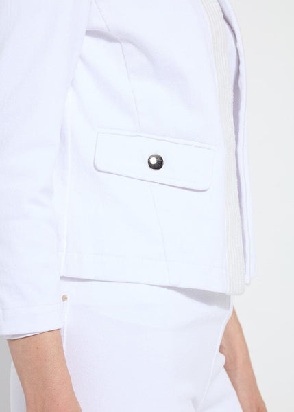 Arbor Embroidered Denim Jacket [White-24-3489-M9]
