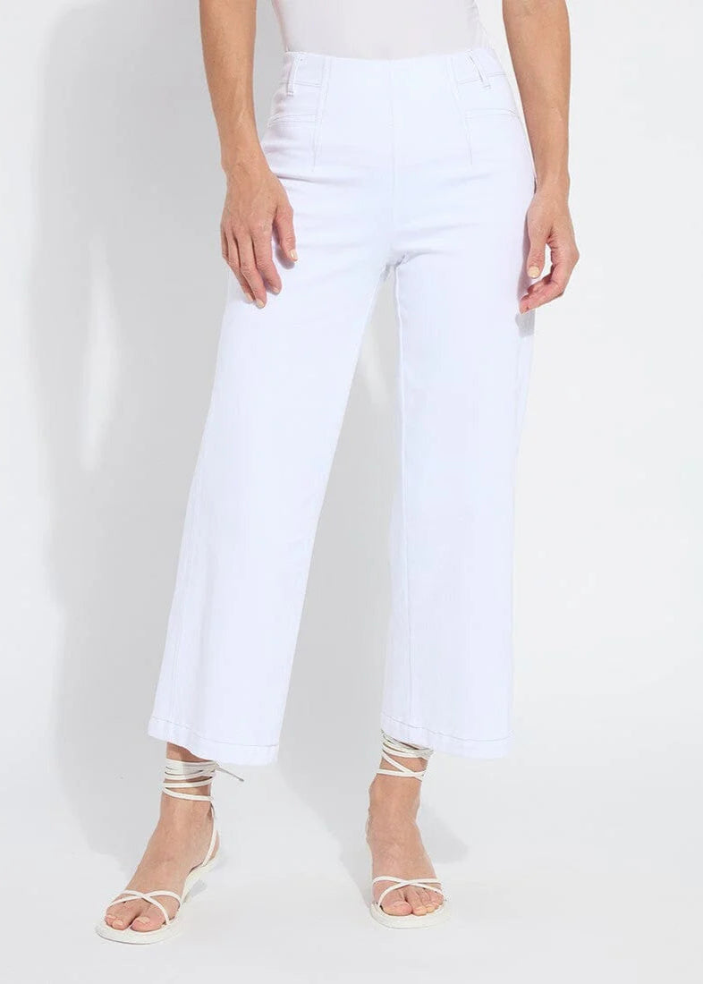 Layton Wide Leg Crop Pants [White-12-3509-M9]