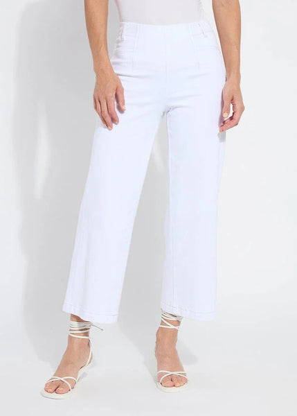 Layton Wide Leg Crop Pants [White-12-3509-M9]