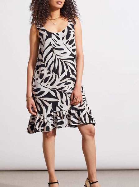 Sleeveless A Line Reversible Dress [French Oak-4848O]