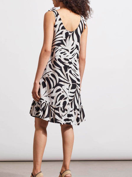 Sleeveless A Line Reversible Dress [French Oak-4848O]