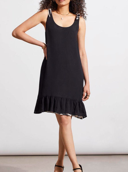 Sleeveless A Line Reversible Dress [French Oak-4848O]