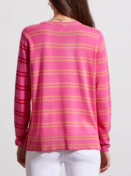 LS Crewneck Sweater [Hi Pink Multi-5482O]