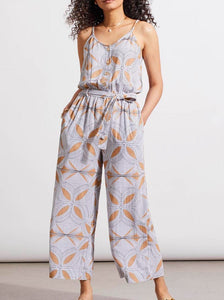 Button Front Jumpsuit [Caramel-5403O]