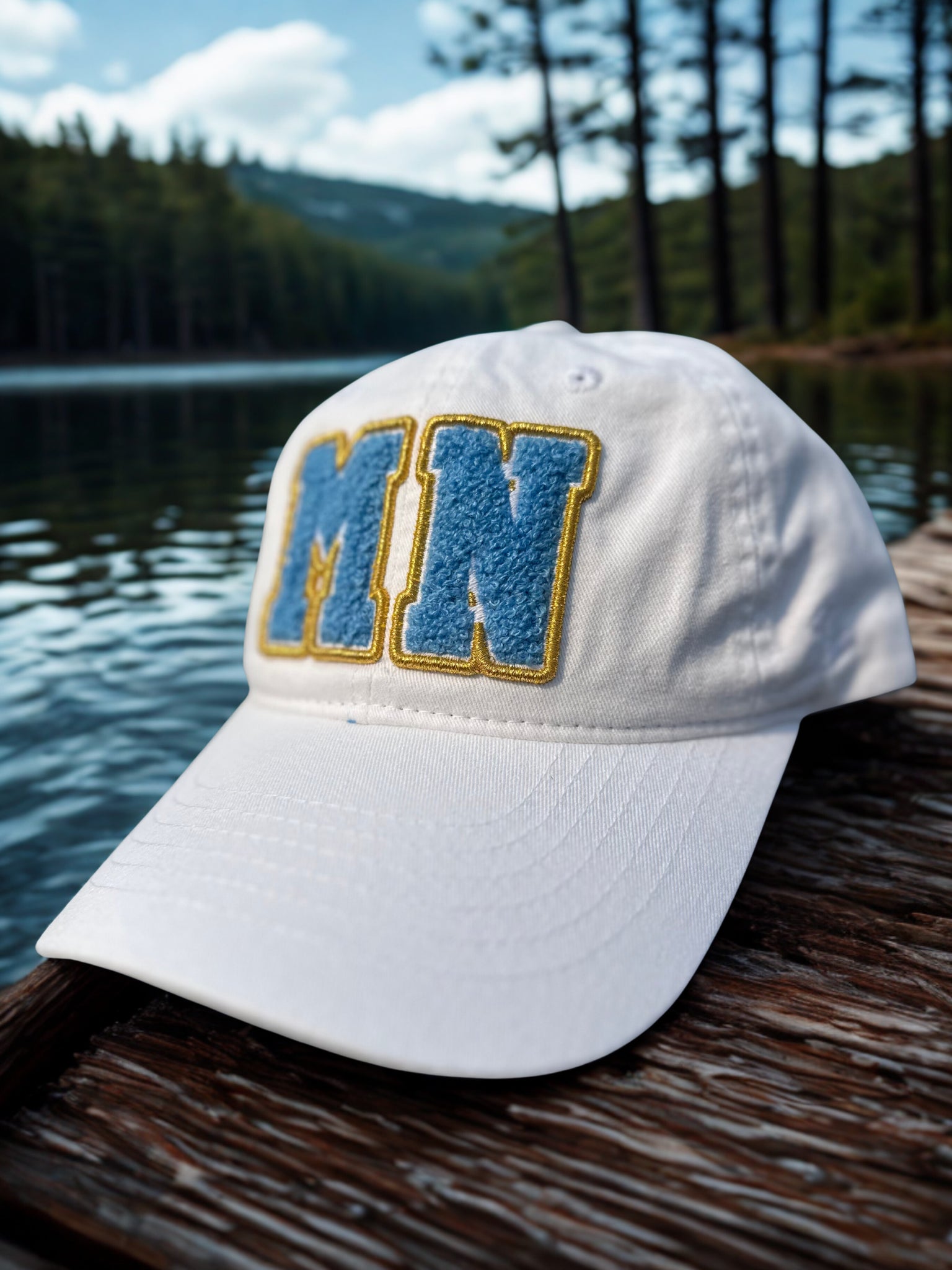 MN Patch Hat [White/Blue]