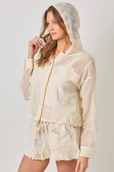 Eylete Hoodie Jacket [Ivory-61094]