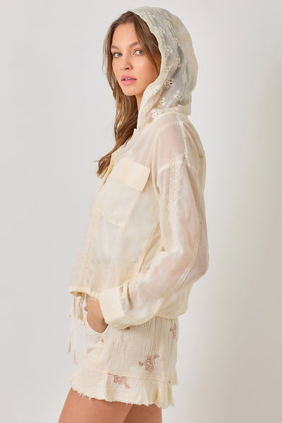 Eylete Hoodie Jacket [Ivory-61094]