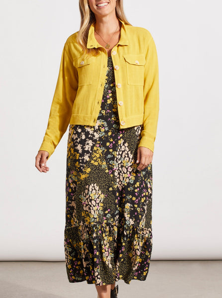 Crop Jacket With Pockets [Limoncello-6889O]