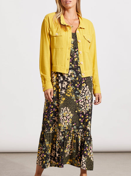 Crop Jacket With Pockets [Limoncello-6889O]