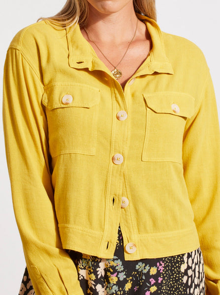 Crop Jacket With Pockets [Limoncello-6889O]