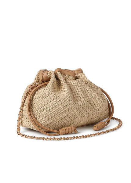Taylor Carpi Crossbody Bag [Toast Rafia]