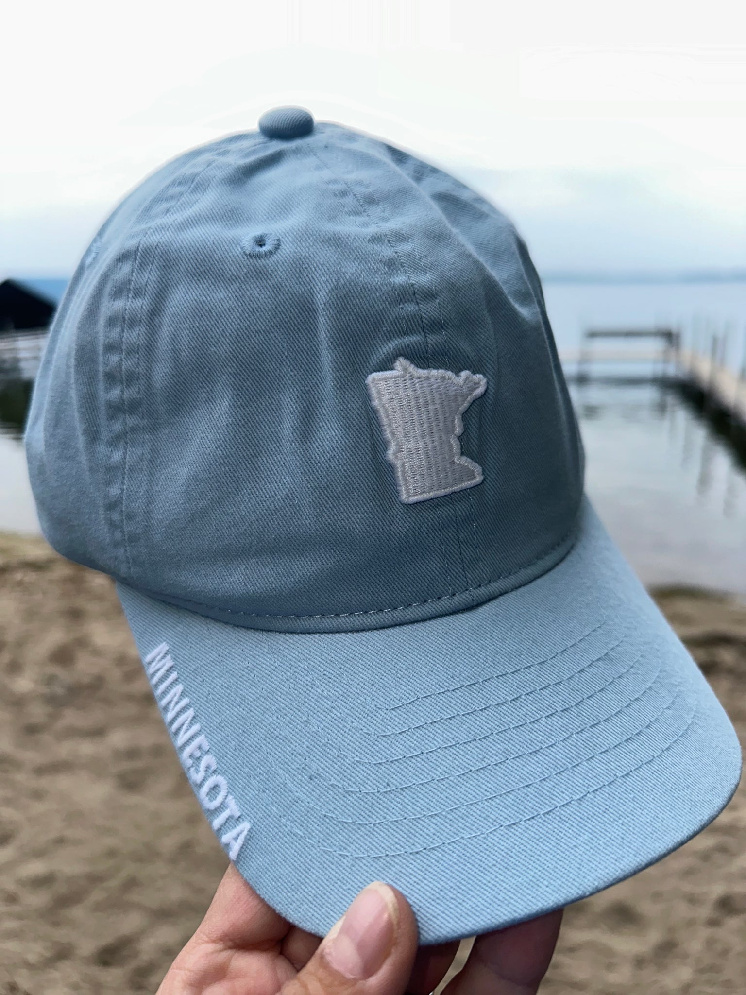 Baseball Cap Small MN Patch [Light Blue]