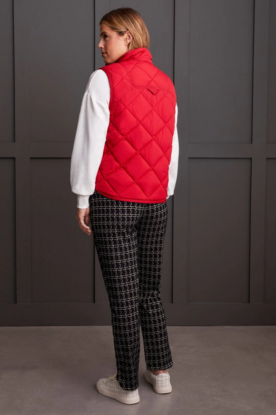 A Line Puffer Vest [Scarlet-1499O]