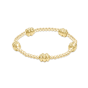 Admire Gold 3MM Bead Bracelet Gold [BADG3G]