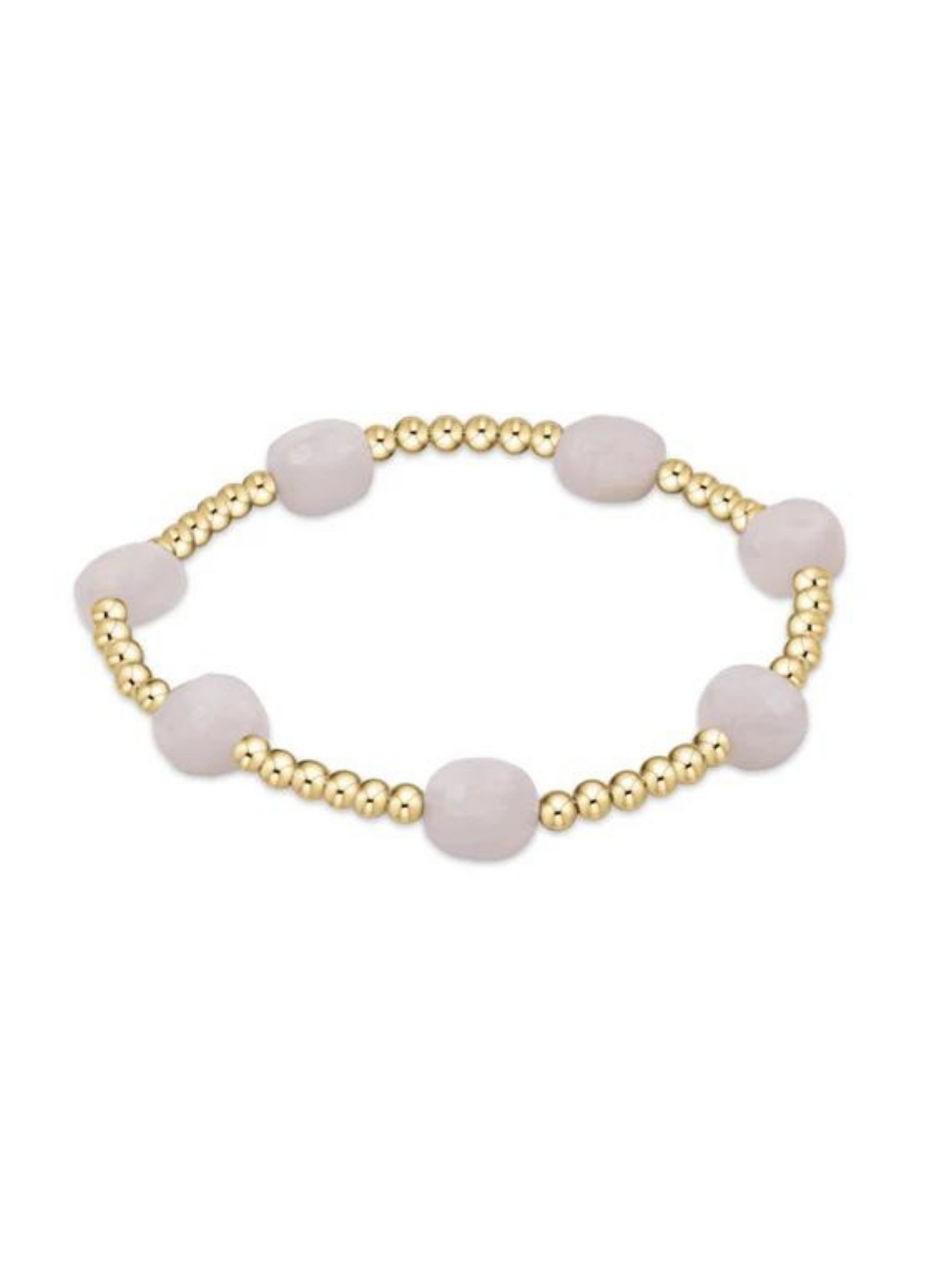 Admire Gold 3mm Bead Bracelet [Moonstone-BADG3MO]