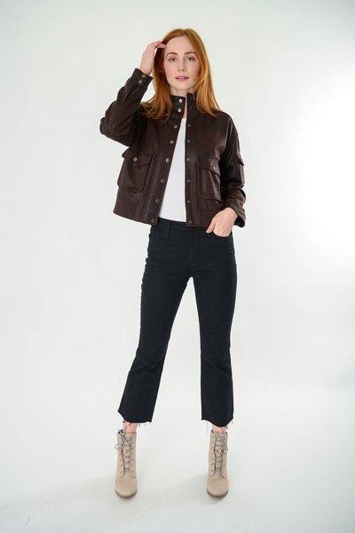 Bomber Jacket [Choc Brown-MA90057]